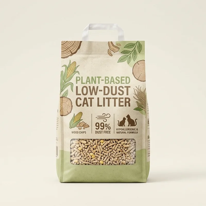 Low-Dust Plant-Based Litter