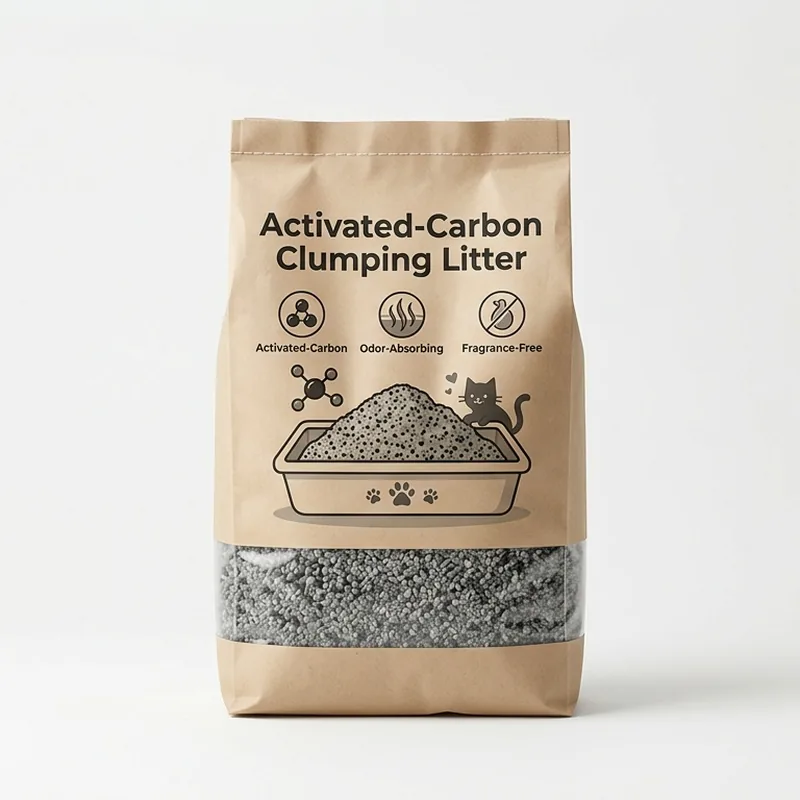 Activated-Carbon Clumping Litter