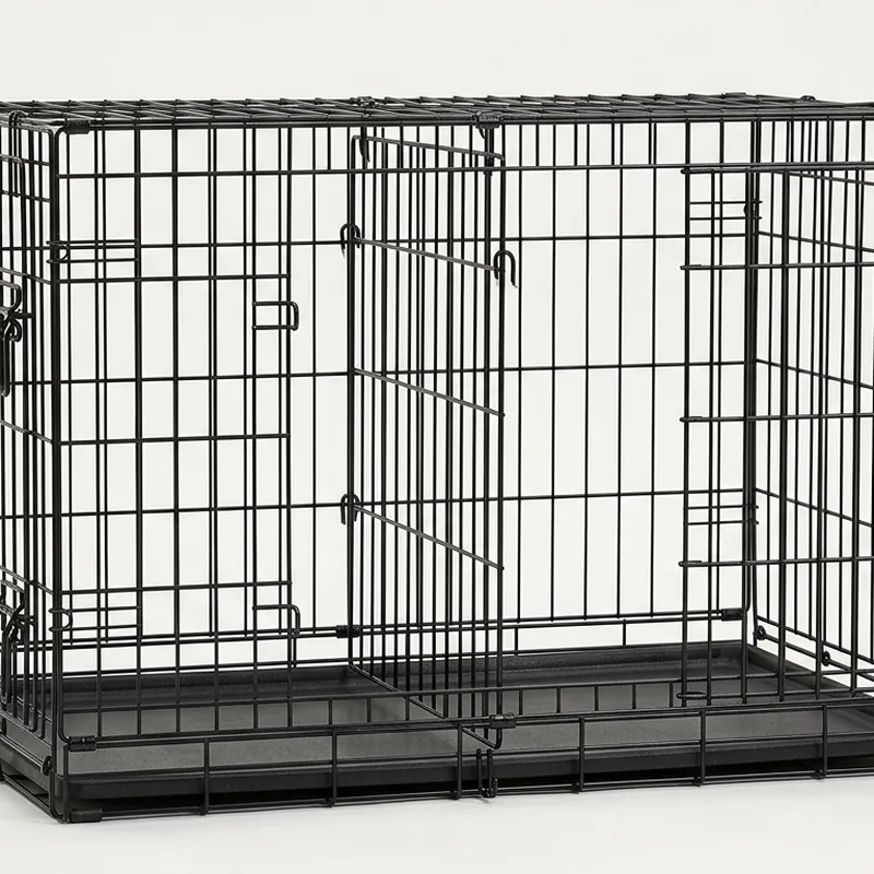 Wire Crate with Divider Panel