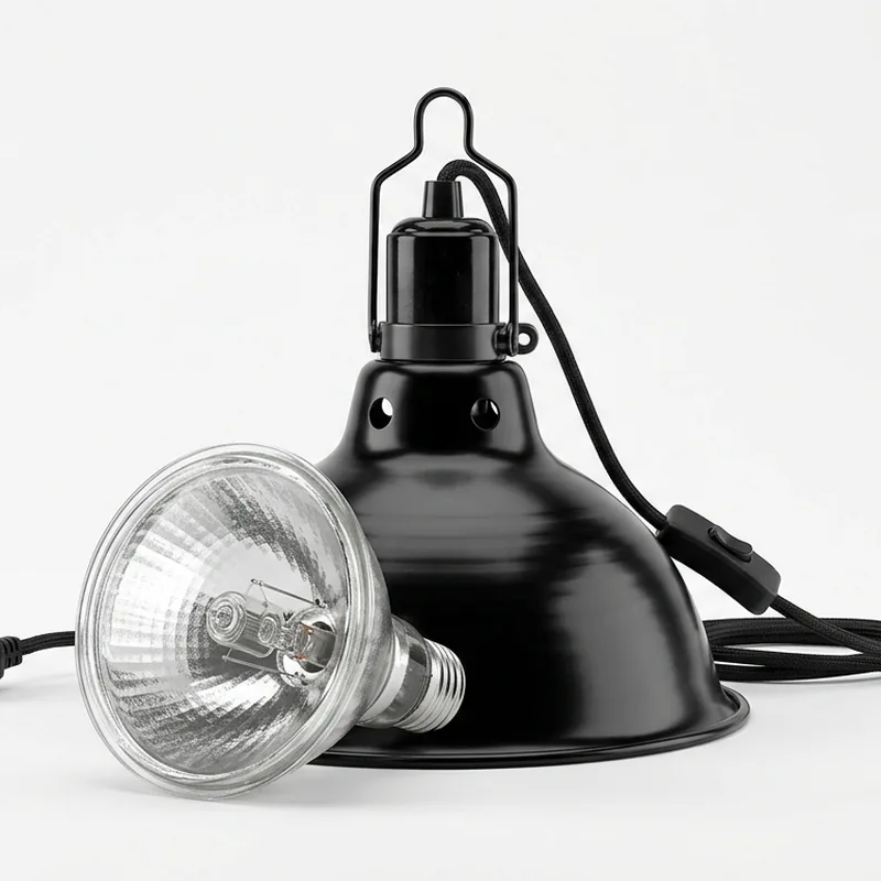 Halogen Basking Bulb + Fixture